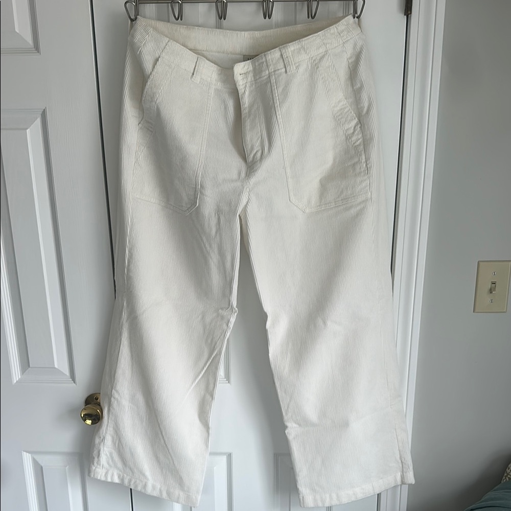 LL bean Women's 207 Vintage Corduroy Pants, High-Rise Wide-Leg